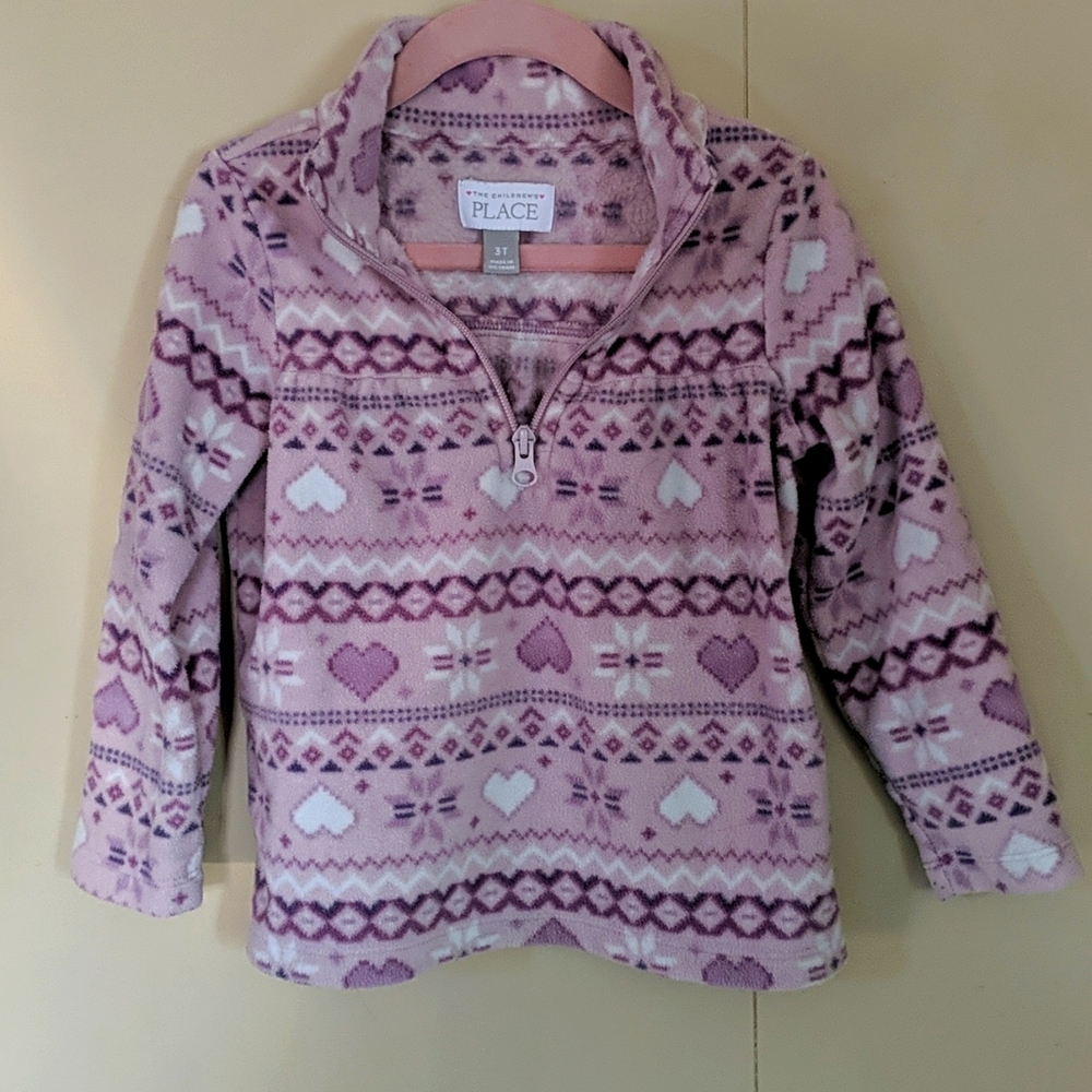 Toddler girls fleece children's place quarter zip